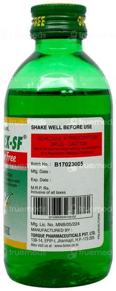 Torex Sf Syrup 100Ml